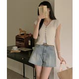 サマーボタンニット半袖カーディガン | by muni:r | 詳細画像12