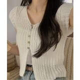 サマーボタンニット半袖カーディガン | by muni:r | 詳細画像14