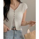 サマーボタンニット半袖カーディガン | by muni:r | 詳細画像18