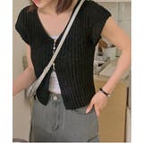 サマーボタンニット半袖カーディガン | by muni:r | 詳細画像26