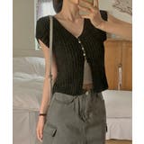 サマーボタンニット半袖カーディガン | by muni:r | 詳細画像27