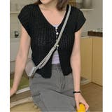 サマーボタンニット半袖カーディガン | by muni:r | 詳細画像29