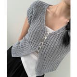 サマーボタンニット半袖カーディガン | by muni:r | 詳細画像8