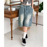 バミューダカーゴストリングデニムパンツ | by muni:r | 詳細画像10 