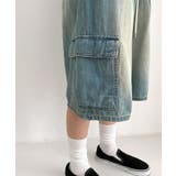 バミューダカーゴストリングデニムパンツ | by muni:r | 詳細画像17 