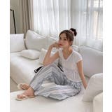 リネンストライプバンディンルーズパンツ | by muni:r | 詳細画像11 