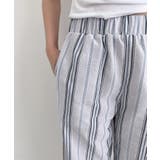 リネンストライプバンディンルーズパンツ | by muni:r | 詳細画像15 