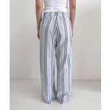 リネンストライプバンディンルーズパンツ | by muni:r | 詳細画像16 