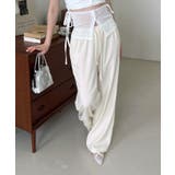 ボタンポイントロングスラックスバンディングパンツ | by muni:r | 詳細画像11 