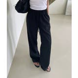 ボタンポイントロングスラックスバンディングパンツ | by muni:r | 詳細画像18 