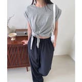 ボタンポイントロングスラックスバンディングパンツ | by muni:r | 詳細画像29 