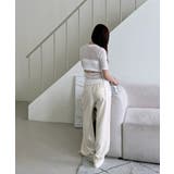 ボタンポイントロングスラックスバンディングパンツ | by muni:r | 詳細画像3 