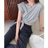 ボタンポイントロングスラックスバンディングパンツ | by muni:r | 詳細画像33 