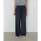 ボタンポイントロングスラックスバンディングパンツ | by muni:r | 詳細画像35 