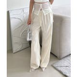 ボタンポイントロングスラックスバンディングパンツ | by muni:r | 詳細画像5 