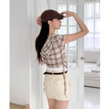 チェックフードシャーリングブラウス | by muni:r | 詳細画像18 