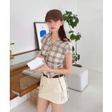 チェックフードシャーリングブラウス | by muni:r | 詳細画像19 