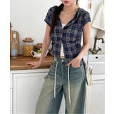 チェックフードシャーリングブラウス | by muni:r | 詳細画像28 