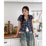 チェックフードシャーリングブラウス | by muni:r | 詳細画像29 