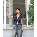 チェックフードシャーリングブラウス | by muni:r | 詳細画像38 