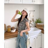 チェックフードシャーリングブラウス | by muni:r | 詳細画像6 