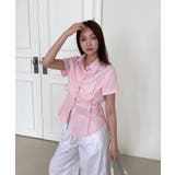 サイドリボンストラップ半袖シャツ | by muni:r | 詳細画像12 