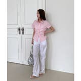 サイドリボンストラップ半袖シャツ | by muni:r | 詳細画像13 