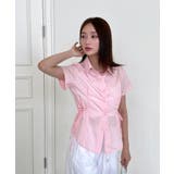 サイドリボンストラップ半袖シャツ | by muni:r | 詳細画像16 