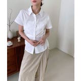 サイドリボンストラップ半袖シャツ | by muni:r | 詳細画像26 