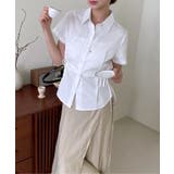 サイドリボンストラップ半袖シャツ | by muni:r | 詳細画像28 