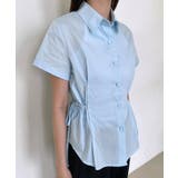 サイドリボンストラップ半袖シャツ | by muni:r | 詳細画像36 