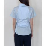 サイドリボンストラップ半袖シャツ | by muni:r | 詳細画像37 