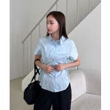 サイドリボンストラップ半袖シャツ | by muni:r | 詳細画像5 