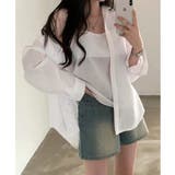 シアーストライプキャミソール+シャツSET | by muni:r | 詳細画像1