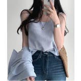 シアーストライプキャミソール+シャツSET | by muni:r | 詳細画像12