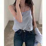 シアーストライプキャミソール+シャツSET | by muni:r | 詳細画像18