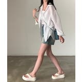 シアーストライプキャミソール+シャツSET | by muni:r | 詳細画像7