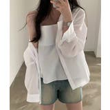 シアーストライプキャミソール+シャツSET | by muni:r | 詳細画像9