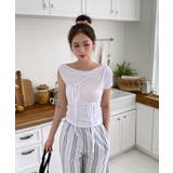 アンバランスリボンストラップTシャツ | by muni:r | 詳細画像19