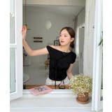 アンバランスリボンストラップTシャツ | by muni:r | 詳細画像4