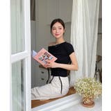 アンバランスリボンストラップTシャツ | by muni:r | 詳細画像6