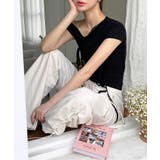 アンバランスリボンストラップTシャツ | by muni:r | 詳細画像7