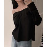 オフショルダーシャツブラウス | by muni:r | 詳細画像13 