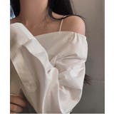 オフショルダーシャツブラウス | by muni:r | 詳細画像15 