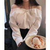 オフショルダーシャツブラウス | by muni:r | 詳細画像18 