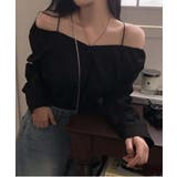 オフショルダーシャツブラウス | by muni:r | 詳細画像2 