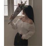 オフショルダーシャツブラウス | by muni:r | 詳細画像20 