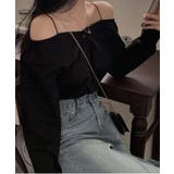 オフショルダーシャツブラウス | by muni:r | 詳細画像5 