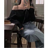 オフショルダーシャツブラウス | by muni:r | 詳細画像7 