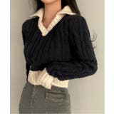 バイカラークロップドニット | by muni:r | 詳細画像3